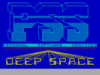 Deep Space title screen for ZX Spectrum